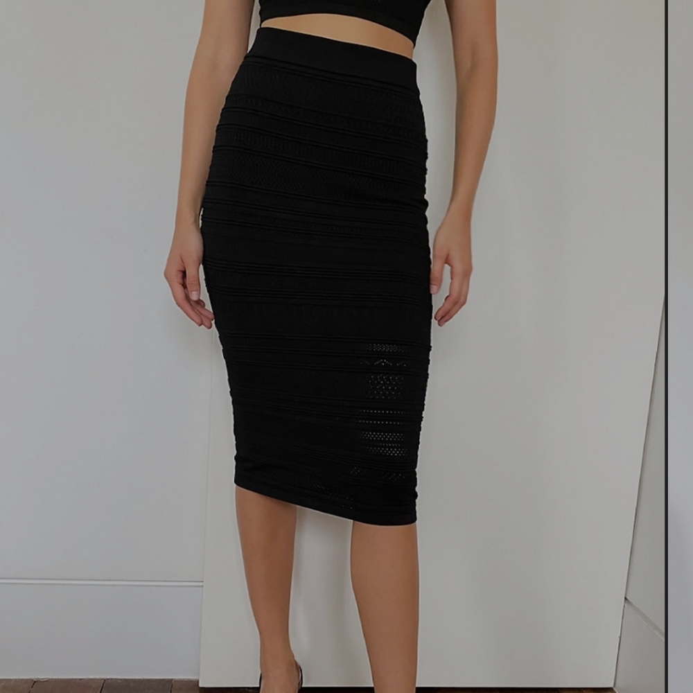 Babaton Black Pencil Skirt